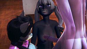 Furry Hentai Threesome in Class