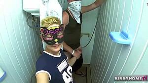 European Guy Masturbates With Blonde Girlfriend