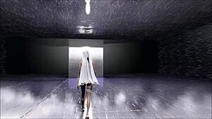 FOUR STARS LINGERIE FASHION SHOW IN ANIME STYLE WITH BRUNETTE MODELS