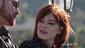 Naughty redhead taken home for steamy drill