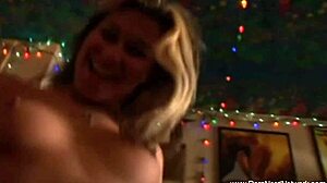 Cute Blonde Teen 18+ Jacks Off Neighbor in Wild Hardcore Group Session with Milf