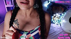 Latina Petite Adorime Unboxes Toy for Double Pleasure Experience