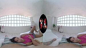In VR, the super hot Colombian beauty rides with her big ass.