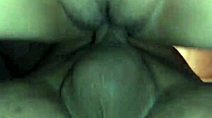 close up view of doggystyle position with bent over