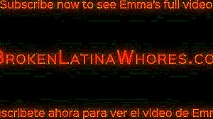 Latina Morena Emma Sugere Diversão Anal Bruta