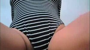 Sitting on the dick, feeling every inch.