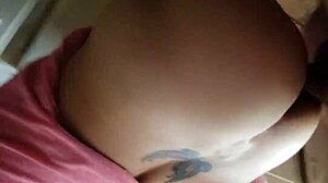 latina wife shares quick homemade lunch break with husband