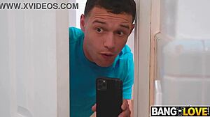 Sneaky Perv Karma Rx Gets Fucked by Johnny Love in Cowgirl Riding with Big Tits and Deepthroat