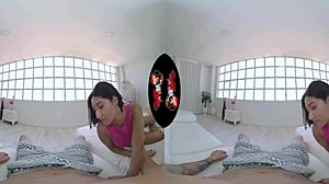 In VR, the super hot Colombian beauty rides with her big ass.