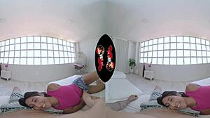 In VR, the super hot Colombian beauty rides with her big ass.