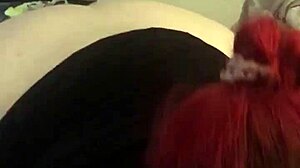 Redhead Couple's Intimate Deepthroat Session.