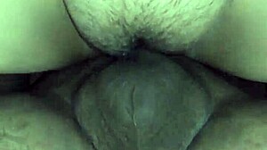 close up view of doggystyle position with bent over