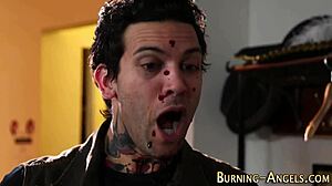 I can’t stop riding this busty tattooed slut’s wild moves.