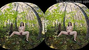 Brunette amateur yanks clit in snowy outdoor solo orgasm