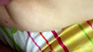 homemade scene with blonde wife receiving creampie in intimate moment