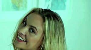 Skinny Blonde Boldly Displays Her Wet Pussy on Webcam for All