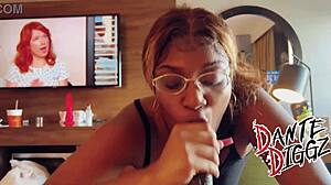 Sugga baddie & salley cakez take turns deepthroat dante