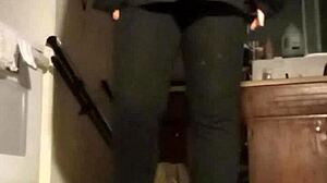 Petite girl enjoys workout at prom event