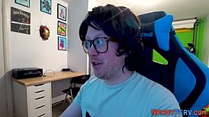 the leeds nerd feels excited as he bangs and cums for the first time. tricked in a group reality setting