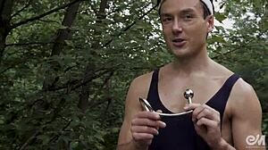 i turned male cycling shorts porn into gay anal plug testing, oops it's erotic