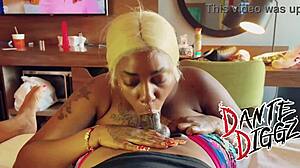 Sugga baddie & salley cakez take turns deepthroat dante