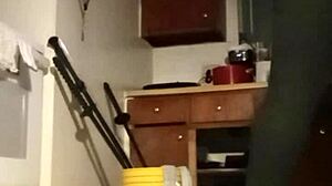 Petite girl enjoys workout at prom event