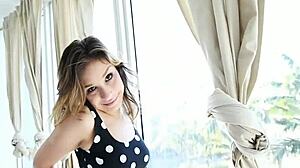 Stunning nympho blows and craves rough sex