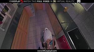 eveline dellai as jett gets deep anal in vr