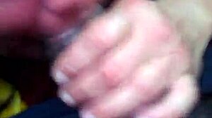 Blonde Amateur Gives Head in Car Backseat