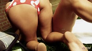 i rubbed lotion on her huge tits