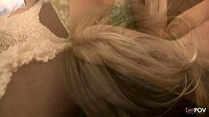 Big Tits Blonde Milf Visits Friend At Home After Covid For Lesbian Fun