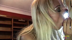 dean disciplines the blonde milf for her bad academic studies with his big cock