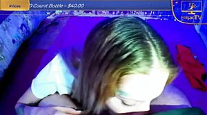 Blonde's Sloppy Cumshot Surprise