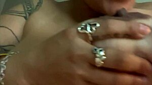 Betty shows off her amazing natural tits in this scene. It's a real eye-opener.