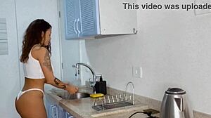 Cassiana Costa Having Fun In The Club Bathroom