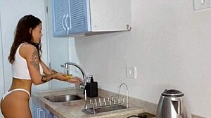 Cassiana Costa Having Fun In The Club Bathroom