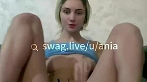 European beauty masturbates on webcam! 😍