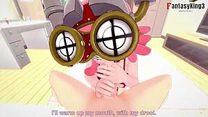 Mei Hatsume's POV blowjob in Boku no Hero hentai