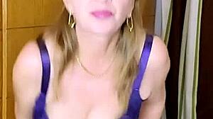 Mariaold Plays With Dildo In Sexy Underwear