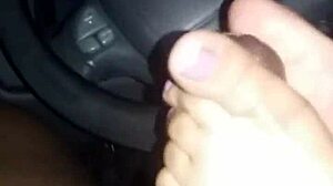 andi delivers a sexy footjob in the caribbean