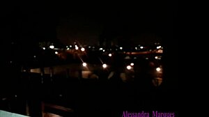 Hot sex with Alessandra Marques' big cock.