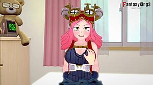 Mei Hatsume's POV blowjob in Boku no Hero hentai