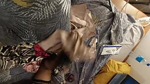 that white slut in satin panties gets her asshole licked before doggystyle fucking.