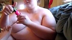 Sissy Wife Orgasms from Deepthroat and Cum Swallow