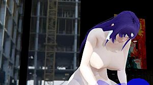 Mia from Fire Emblem in hardcore hentai, blowing and licking for a massive cumshot