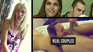 chav british teen 18+ takes facials and cum in mouth during blowbang 😏