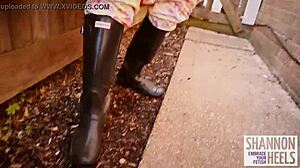 Shannon Huxley, Welsh Chav Slag, Fucks Stranger For Cigarettes Outdoors!