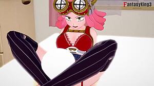 Mei Hatsume's POV blowjob in Boku no Hero hentai