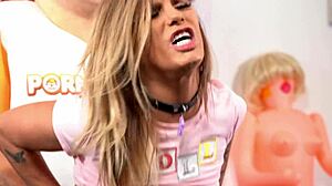 i love watching inked babe jesse pony get wrecked and sprayed on her face