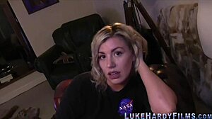 Blonde titfucks pornstar luke hardy